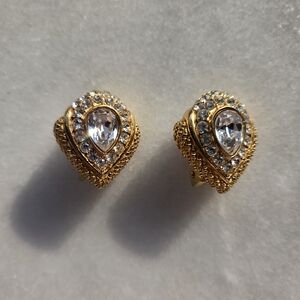 Vintage Carolina Herrera Clip-On Earrings